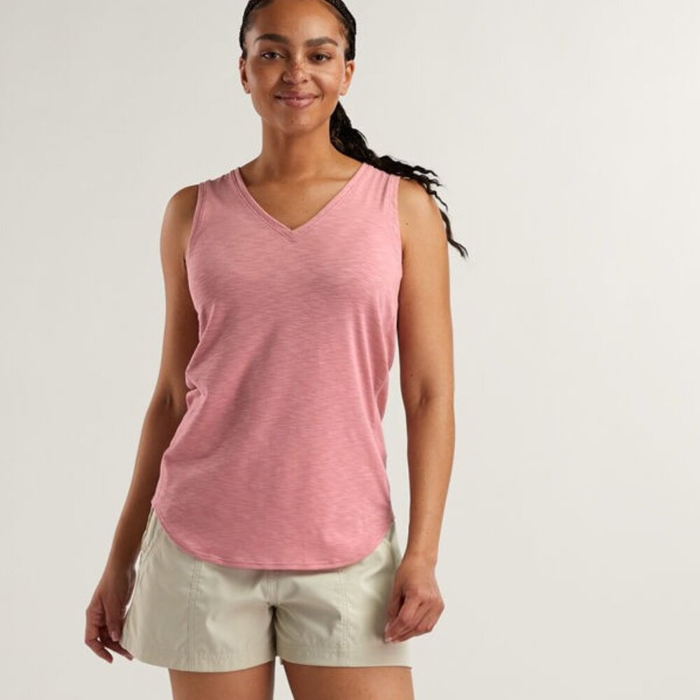 Title Nine Henerala V Neck Tank - yellow - XS